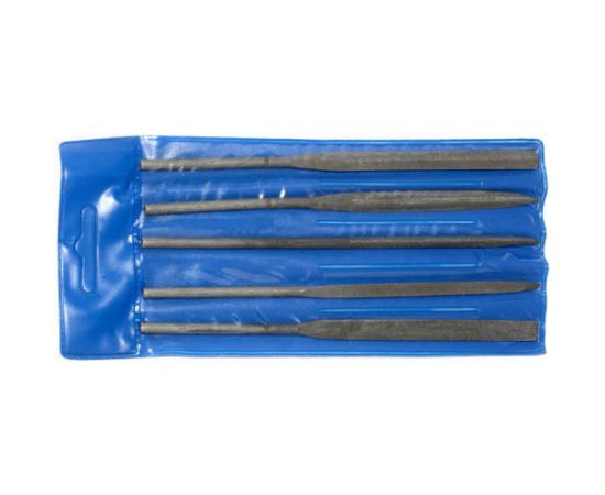 Набор надфилей ИПК 160 №00 (круглый, полукруглый, пллоский, квадратный, трехгранный) setnadfil5x160№00 