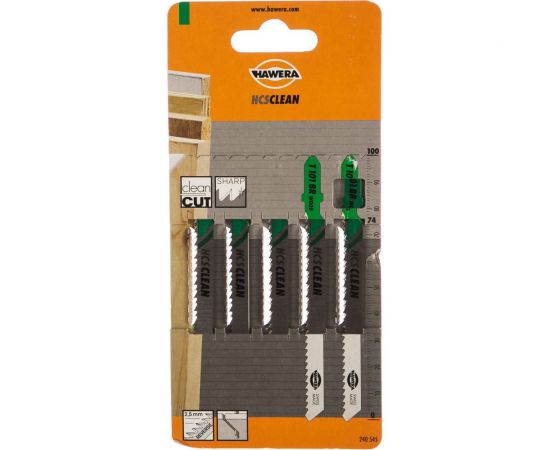 Пилка лобзиковая T 101 BR (5 шт; HCS) HAWERA F00Y240545 – изображение 2