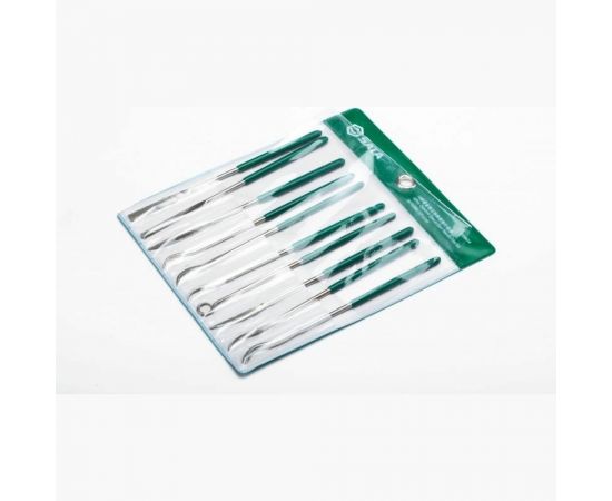 Набор алмазных надфилей Sata 10 предметов, разные виды и сечения, фигурные 03804 – изображение 2