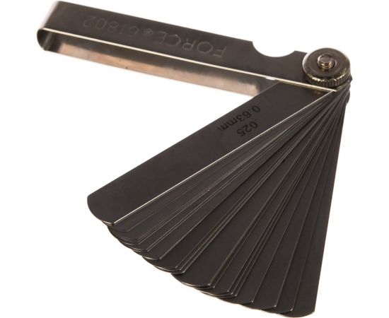 Набор щупов 26шт, 0.04-0.63мм FORCE 61802 – изображение 2