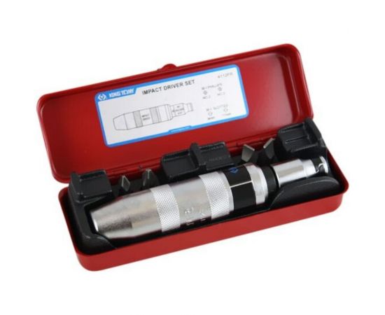 Ударная отвертка с принадлежностями 5/16"", 6шт KING TONY 4112FR – изображение 2