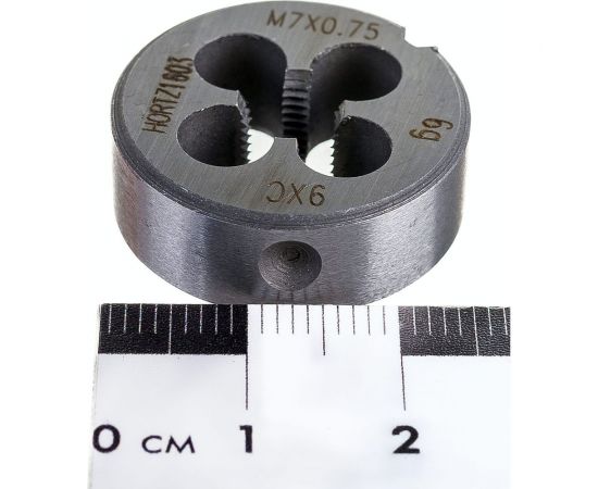 Плашка М 7 х0.75 9ХС HORTZ 203996 – изображение 2