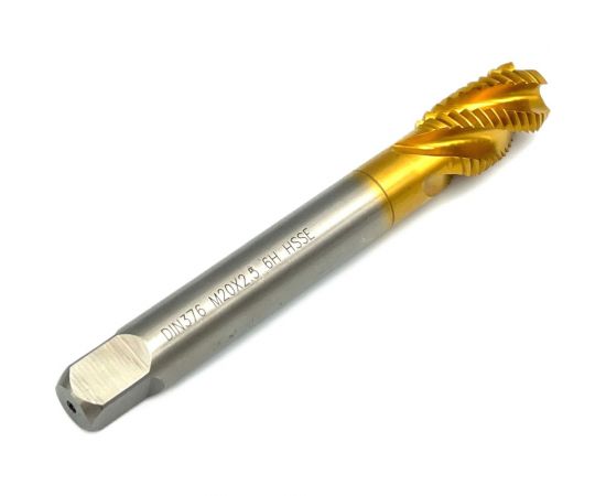 Метчик TORNERI М20х2.5 HSSE 6H DIN376 TiN 036399 – изображение 3