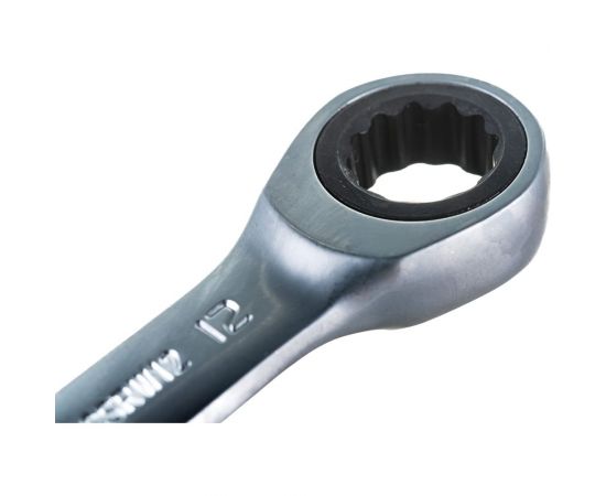 Гаечный ключ Thorvik CSRW12 комбинированный трещоточный короткий, 12 мм 53521 – изображение 3