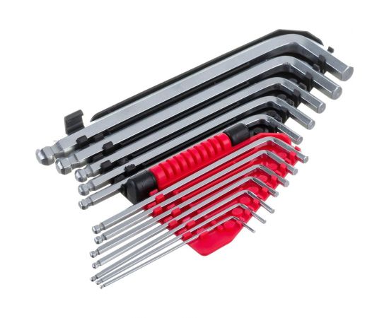 Набор дюймовых шестигранных ключей YATO с шаром, длинные 12шт YT-5837 – изображение 3