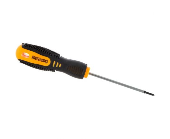 Крестовая отвертка REXANT PH 00х75 мм, двухкомпонентная рукоятка 12-6401 – изображение 4