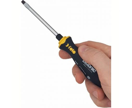 Плоская шлицевая отвертка Felo Ergonic 4,5X0,8X90, ударная 45004540 – изображение 4