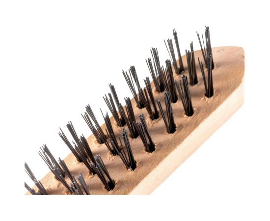 Кордщетка (ручная, 3-рядная, стальная, 290мм) КОБАЛЬТ 248-689 – изображение 4