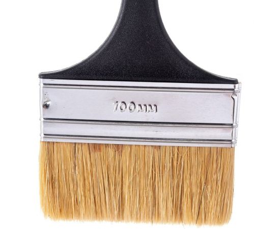 Кисть Акор флейцевая универсальная 100 мм., толщ.8 мм. нат. щет. 4607044330375 – изображение 4