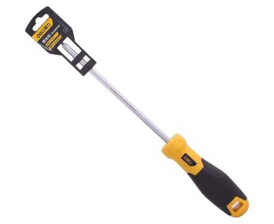 Крестовая отвертка DELI DL636150 PH2x150мм (магнит, TPR+PP ручка) 98370 – изображение 5