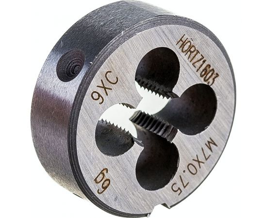 Плашка М 7 х0.75 9ХС HORTZ 203996 – изображение 5