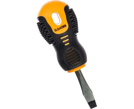 Шлицевая отвертка REXANT SL 6х40 мм, двухкомпонентная рукоятка 12-4725 – изображение 6