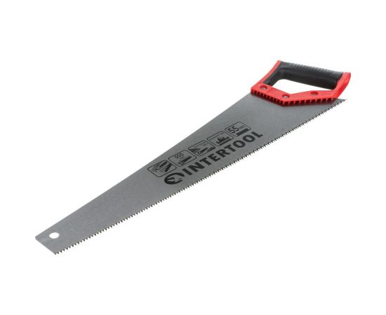 Ножовка по дереву INTERTOOL с каленым зубом 500 мм, 55 HRC HT-3103 – изображение 7