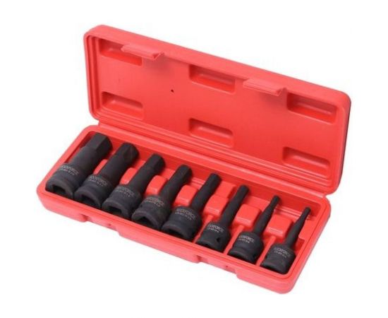 Набор головок-бит ударных (8 шт; 1/2) ROCKFORCE RF-4087MPB 