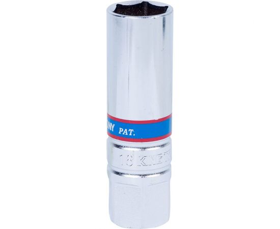 Головка свечная шестигранная (3/8""; 16 мм) с резиновым фиксатором KING TONY 363516 