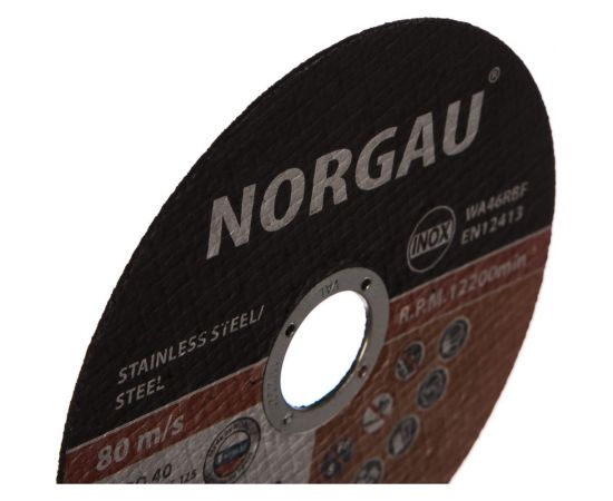 Диск отрезной Inox 125x1x22.2 мм NORGAU 083305125 