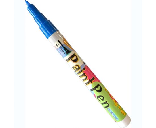 Маркер-краска Flysea по металлу с тонким наконечником Paint Marker FS-177, 0.7 мм, синий FS-177-blue 