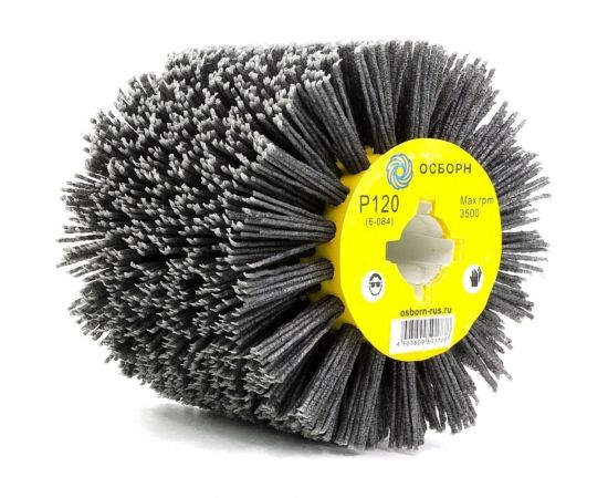 Щетка-валик нейлоновая по дереву 6-084 110 мм, P120 на щеточные шлифмашины ОСБОРН PLM.RB11010019P120 