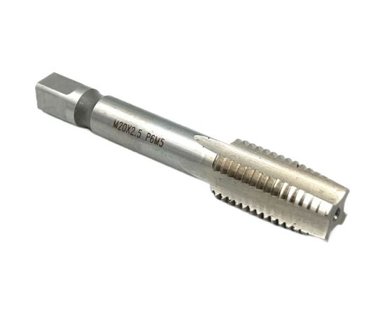 Машинно-ручной метчик TORNERI М20х2.5 Р6М5 для сквозных отверстий 028736 