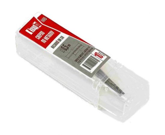 Сверло cреднее по металлу KVADRA Нard (10 шт; 0.5х30х10 мм; DIN 338; класс A) Novocraft KH338005 