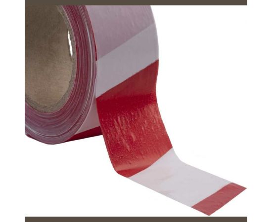 Лента для ограждения FORT Форт 50 мм х 200 м, бело-красная 10004494 – изображение 2