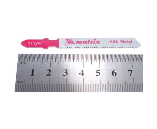 Набор пилок по металлу для электролобзика Matrix Professional 50x1.2 мм HSS EU-хвостовик 78207 3 шт. – изображение 2