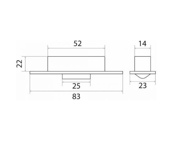 Цилиндрическая защелка Trodos 03.01.33 бронза 206009 – изображение 2