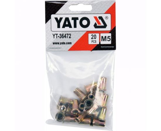 Резьбовая заклепка YATO сталь, М5, 20 шт. YT-36472 – изображение 2