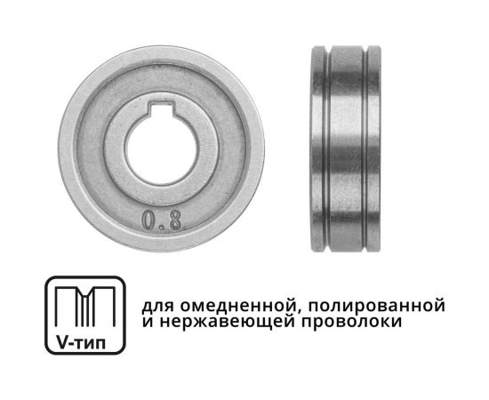 Ролик подающий для проволоки 0.6-0.8 мм SOLARIS WA-2471 – изображение 2