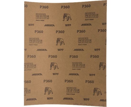 Бумага шлифовальная водостойкая (230х280 мм; Р 360) MIRKA 2110105037RU – изображение 3