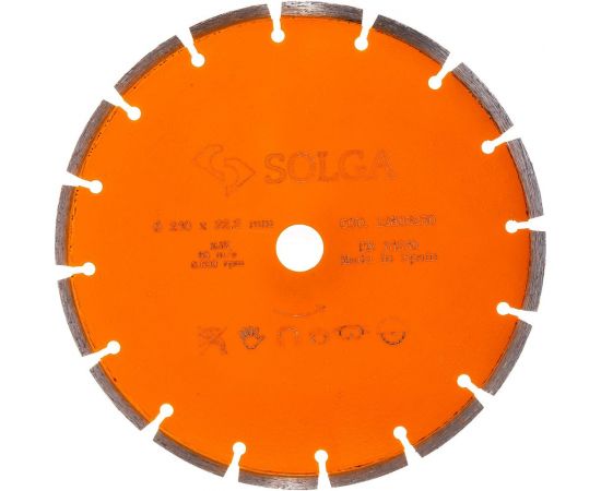 Диск алмазный BASIC сегментный по железобетону (230х22.2 мм) Solga Diamant 12803230 – изображение 3