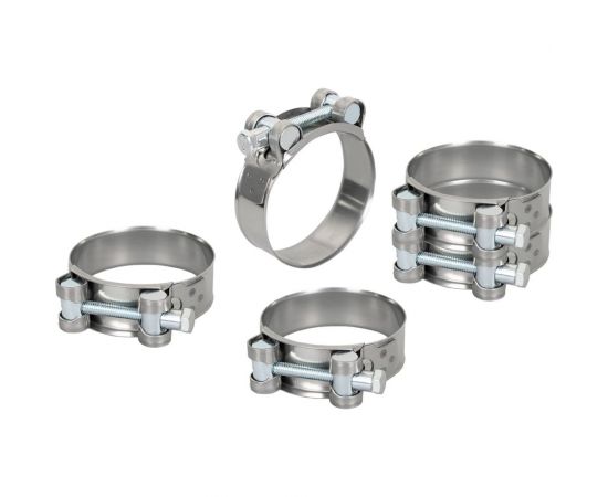 Силовой хомут из нержавеющей стали KRAFT W2, 60-63 мм, уп. 5 шт. KT 880525 – изображение 3