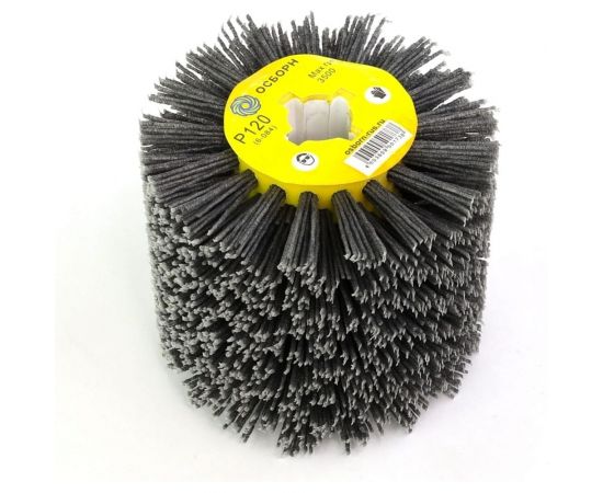 Щетка-валик нейлоновая по дереву 6-084 110 мм, P120 на щеточные шлифмашины ОСБОРН PLM.RB11010019P120 – изображение 3