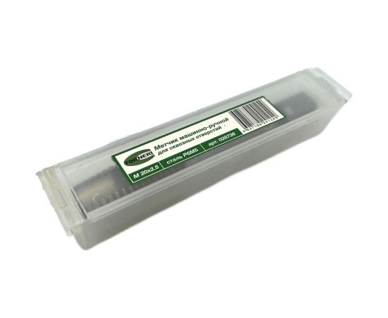 Машинно-ручной метчик TORNERI М20х2.5 Р6М5 для сквозных отверстий 028736 – изображение 4