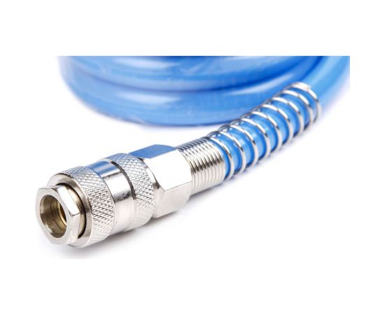 Шланг воздушный полиуретановый, спиральный 8x12 мм, 15 м KraftWell KRW-HC081215 – изображение 5