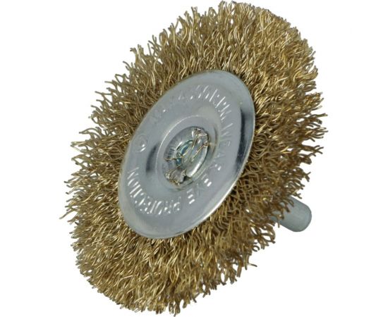 Щетка дисковая 65х15 мм, с хвостовиком, латунная FASTER TOOLS 1694 – изображение 5