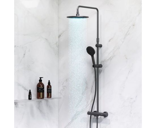 Душевая система AM.PM Like смеситель для душа с термостатом, 3 функции, черный F0780422 – изображение 6