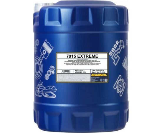Синтетическое моторное масло MANNOL EXTREME 5W-40 10 л 791510 