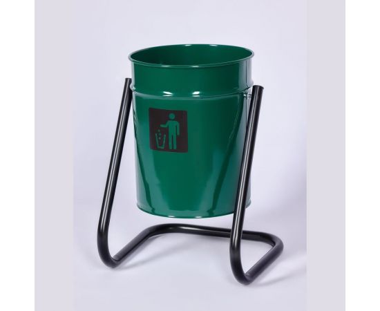 Уличная урна ПРОФМЕТСТИЛЬ зеленая Арт 398 