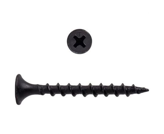 Усиленный саморез по дереву КРЕП-КОМП черный, 3,5x45 KENNER, 1 кг чд45тф 