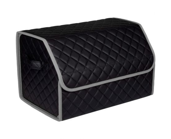 Автомобильный органайзер в багажник Vicecar черная нить/светло-серый кант VC042_светлосерый 