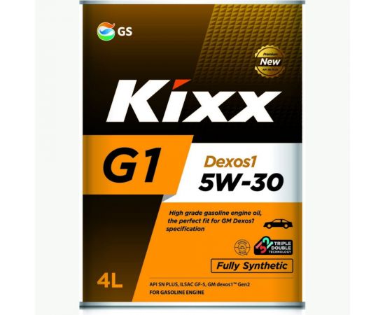 Моторное масло KIXX G1 Dexos1 SN Plus, 5W30, синтетическое, 4 л L210744TE1 