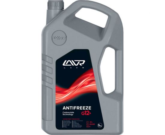 Охлаждающая жидкость Lavr ANTIFREEZE -45 G12+ 5 кг Ln1710 