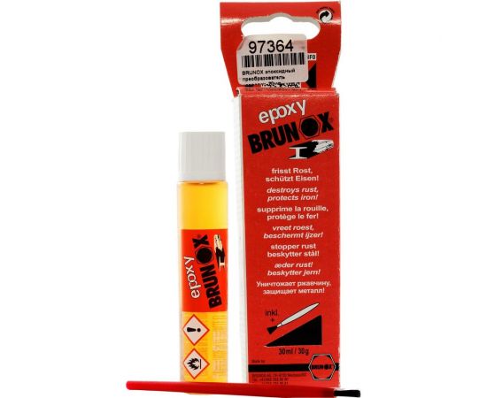Грунтовка и преобразователь ржавчины BRUNOX Epoxy, 25 ml флакон с кисточкой BR0025EP 