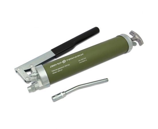 Шприц для смазки Дело Техники плунжерный, профессиональный, усиленный, 400 см3 865546 