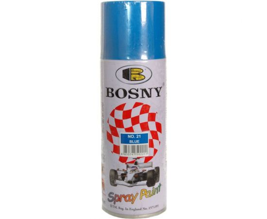 Универсальная краска Bosny синий, аэрозоль 21 