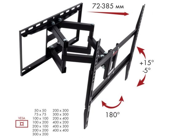 TV кронштейн Arm media COBRA 50 black 10229 – изображение 11