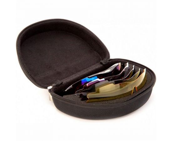 Спортивные солнцезащитные очки с 5 сменными линзами BRADEX в чехле, красные SF 0154 – изображение 11