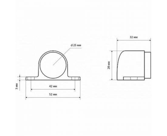 Магнитный ограничитель Стандарт 926 CP (европакет; пушка; хром) 12581 – изображение 2