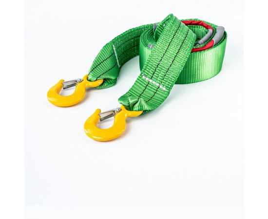 Буксировочный трос Tplus 6 т, 6 м, крюк/крюк, с флажками T002266 – изображение 2